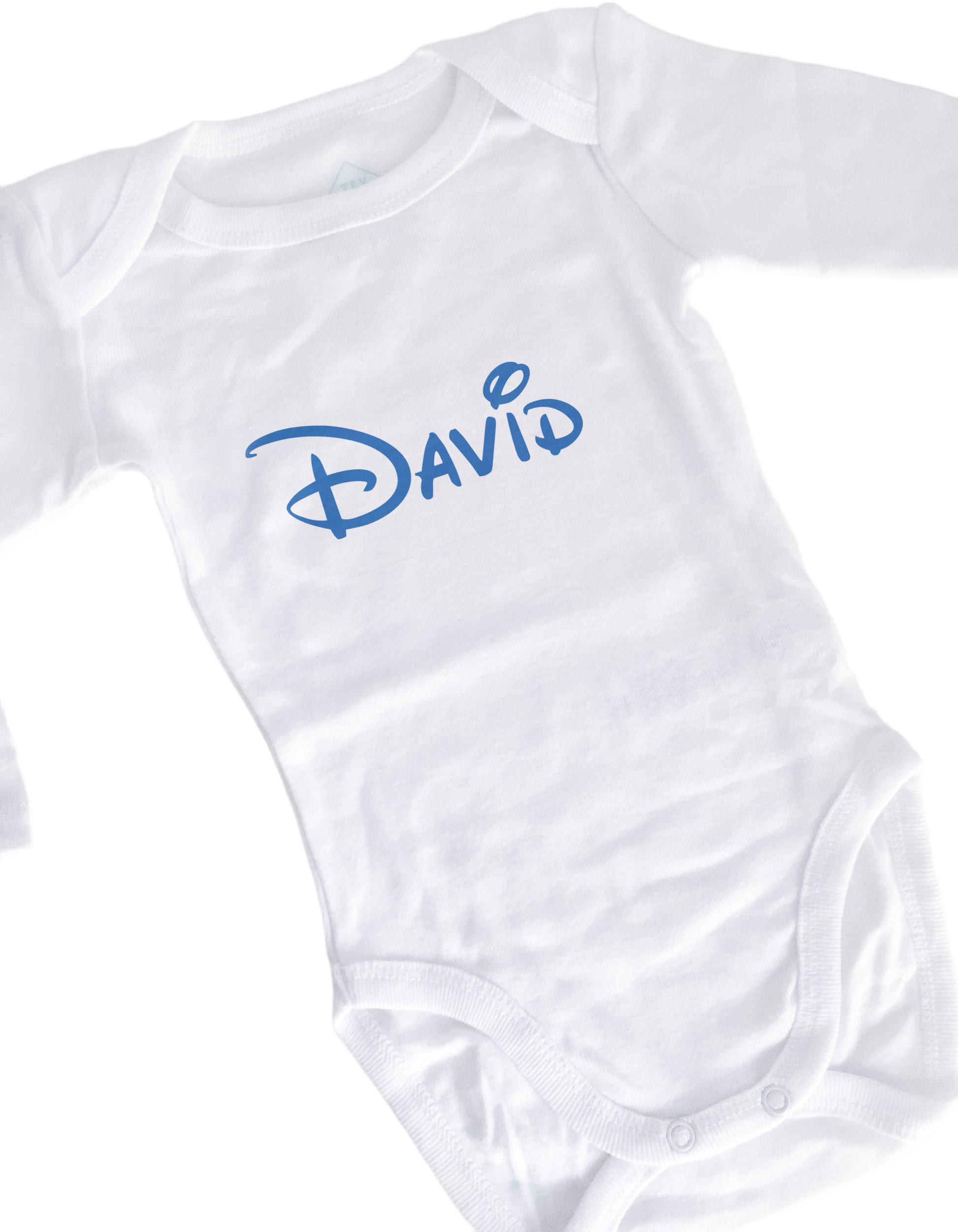 Body personalizado letra Disney azul