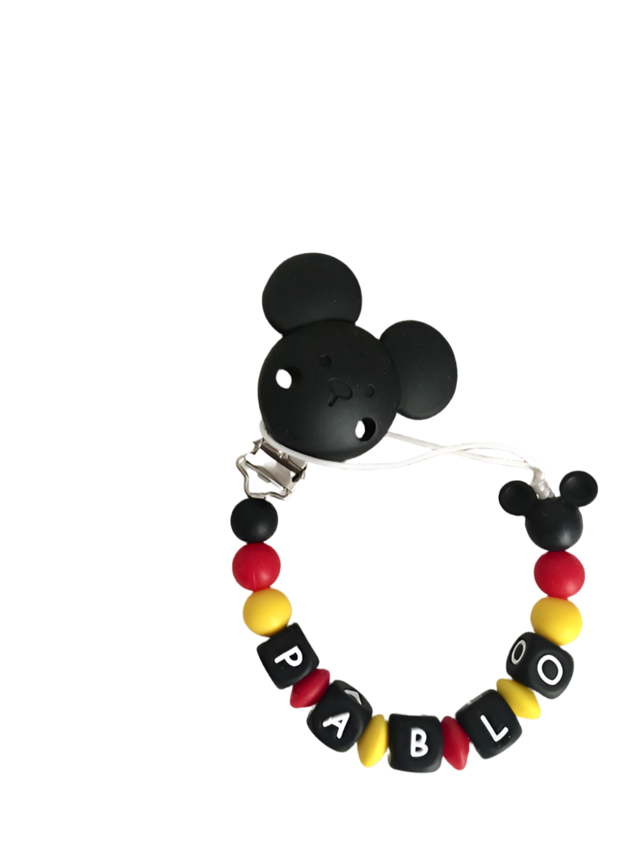 Chupetero de silicona mickey mouse